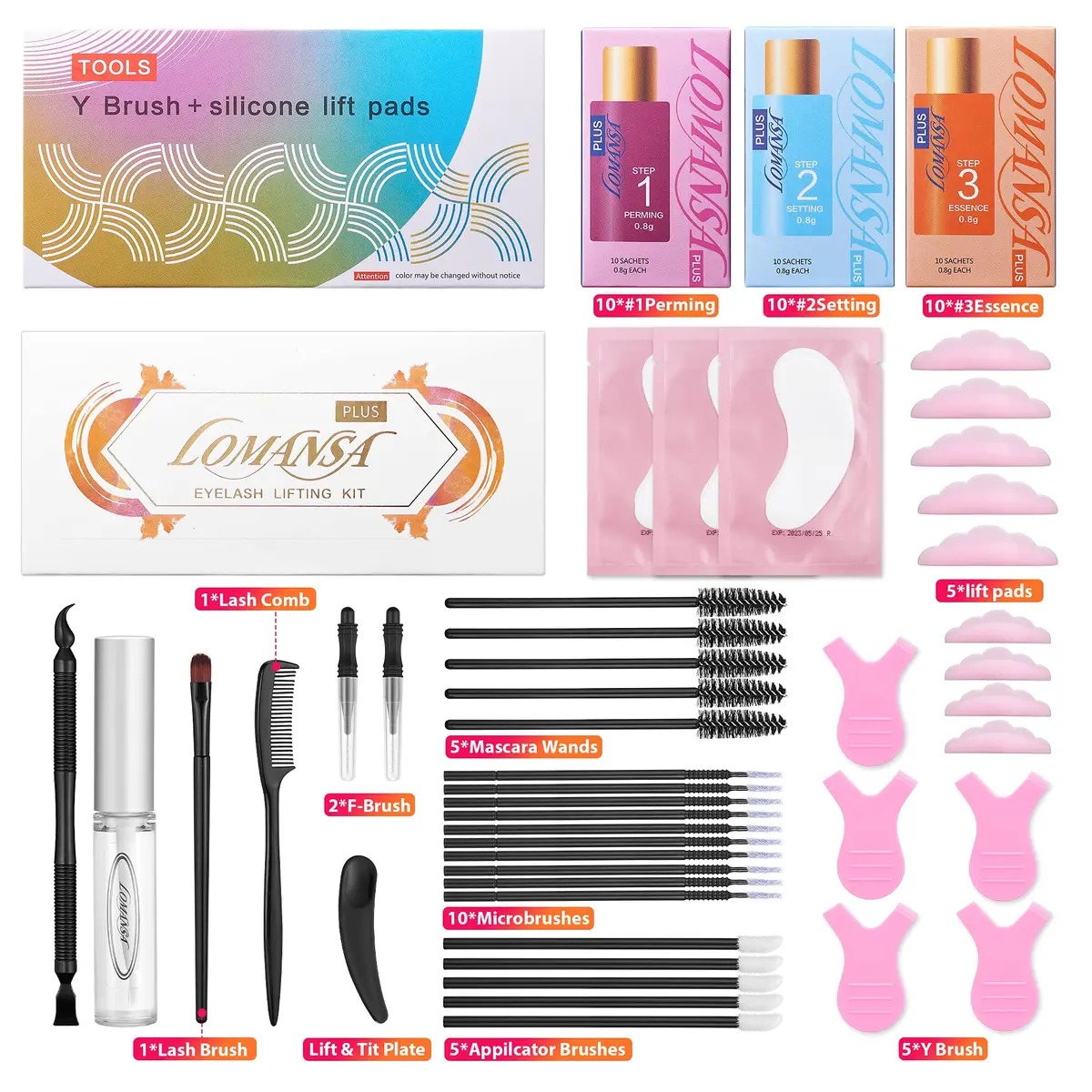 Lomansa Lash Lift Kit - Easy to Use Salon-Quality Eyelash Perm Kit with Full Tools - view 6
