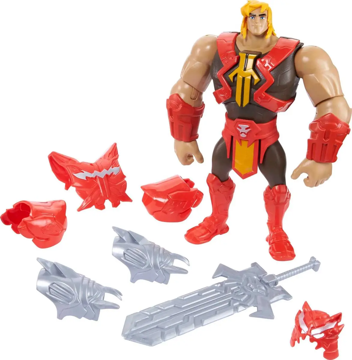 Masters of the Universe Deluxe He-Man Action Figure 8.5-in | Power Attack Feature - main product image