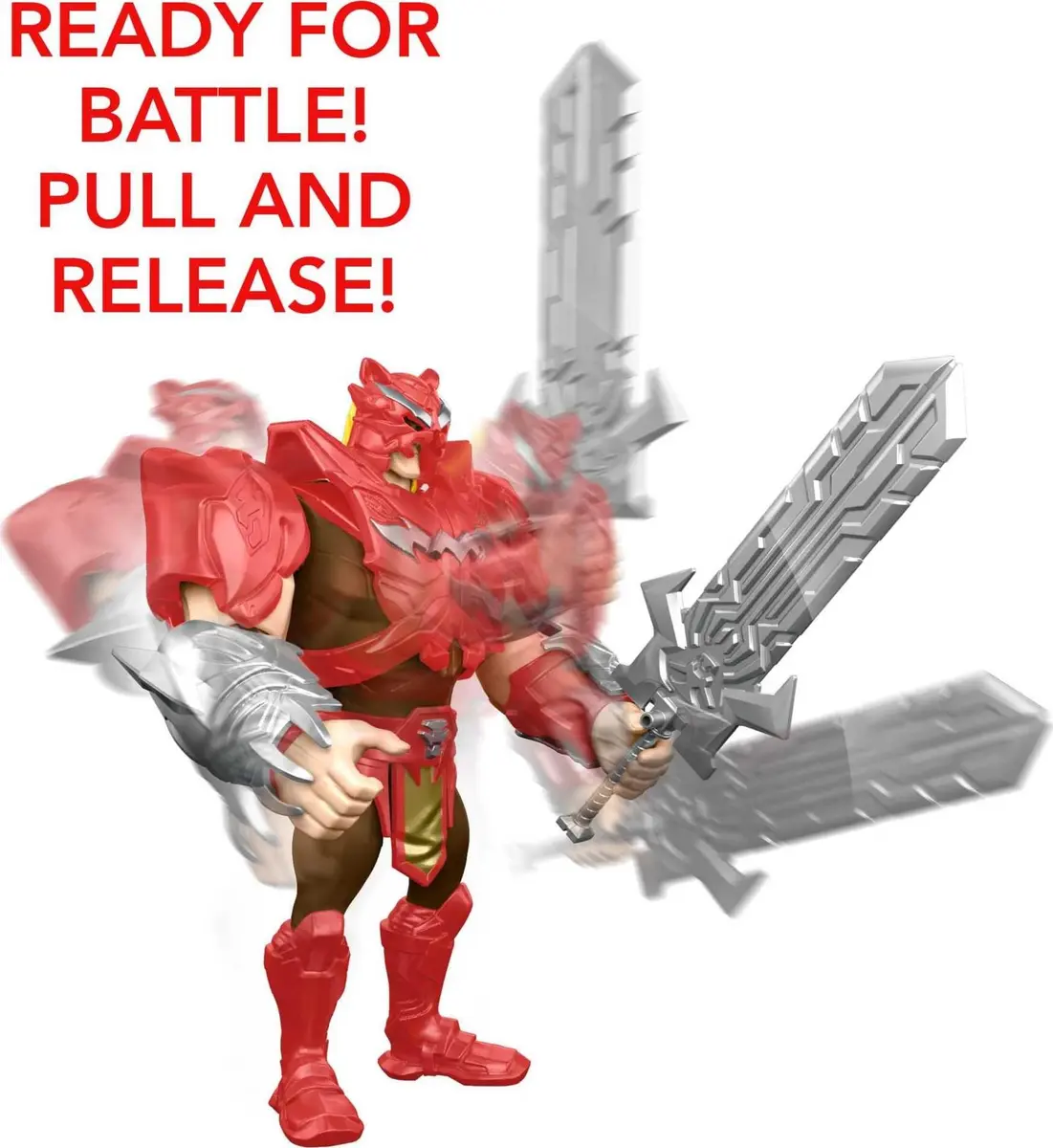 Masters of the Universe Deluxe He-Man Action Figure 8.5-in | Power Attack Feature - view 5
