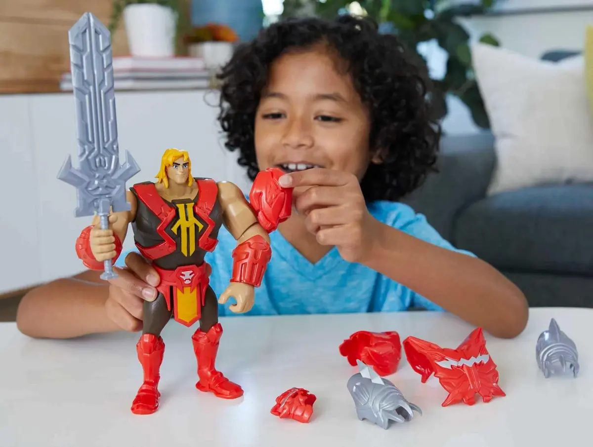 Masters of the Universe Deluxe He-Man Action Figure 8.5-in | Power Attack Feature - view 2