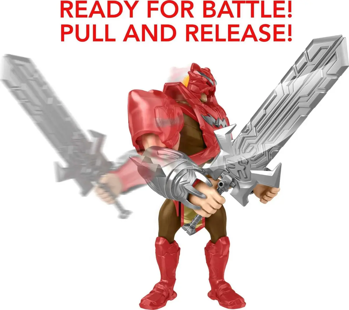 Masters of the Universe Deluxe He-Man Action Figure 8.5-in | Power Attack Feature - view 3