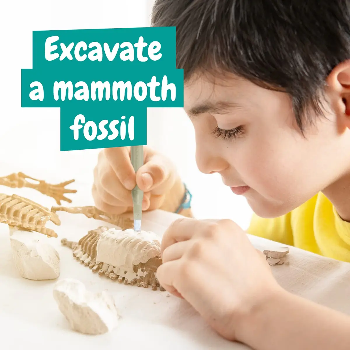 Science4you Mammoth Dinosaur Fossil Digging Kit - Excavate & Assemble 17 Dino Bones | Paleontology Fun for Kids 6-14 - view 3