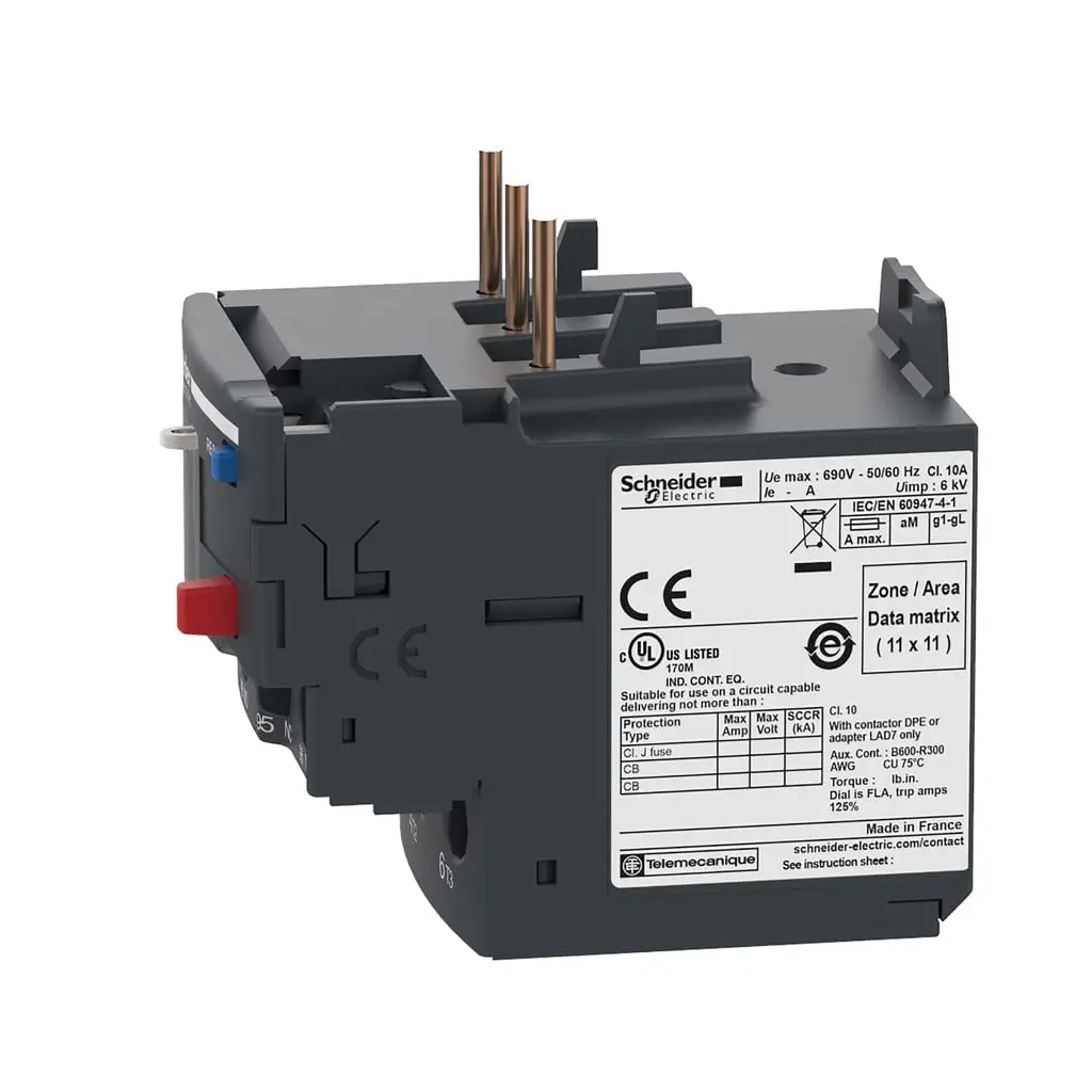 Schneider Electric DPER02 Thermal Overload Relay 0.16-0.25A | Air Conditioner, HVAC, Compressor Protection - view 5