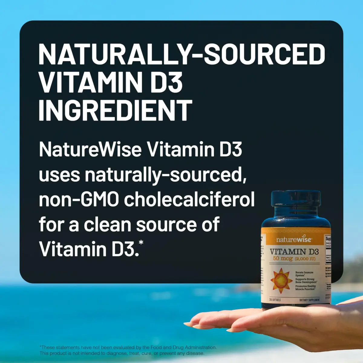 NatureWise Vitamin D3 2000 IU Softgels | Bone & Immune Health Support - view 4