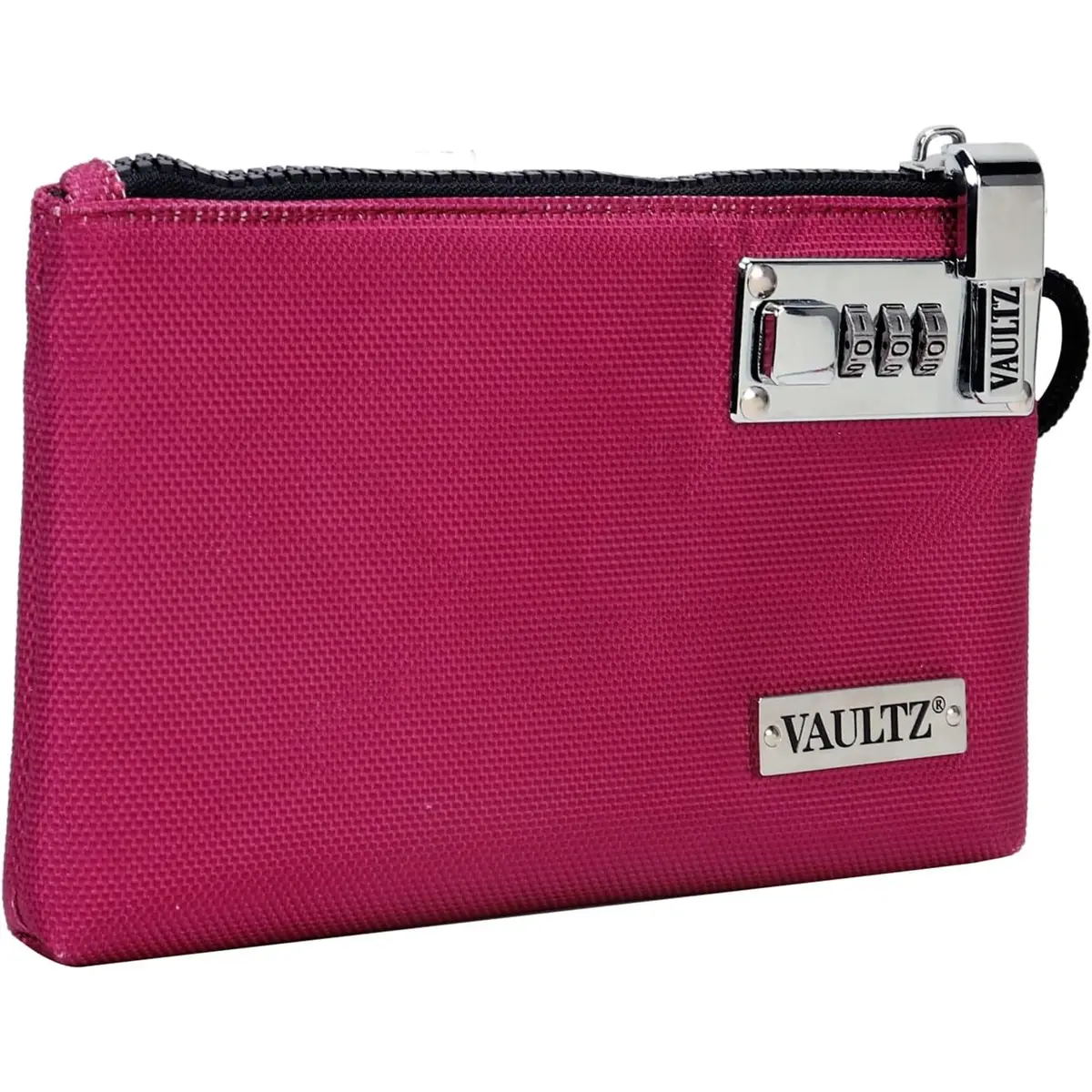 Vaultz Locking Accessories Pouch, 7 x 10 Inches, Berry Color | Secure Storage for Valuables - view 5