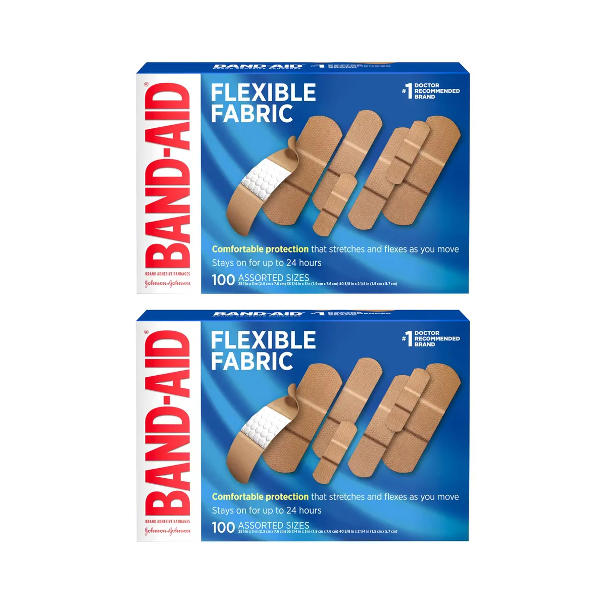 Band-Aid Flexible Fabric Adhesive Bandages 200 Count | Trusted Wound Care for Minor Cuts & Scrapes - main product image