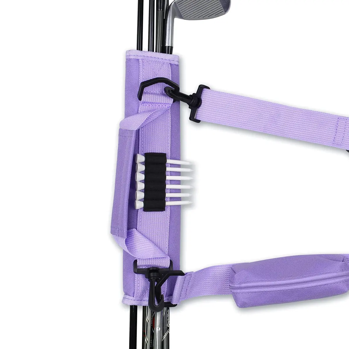 Scott Edward Lightweight Sunday Golf Bag with Stand & Adjustable Strap, 7 Dividers (Purple) - view 6