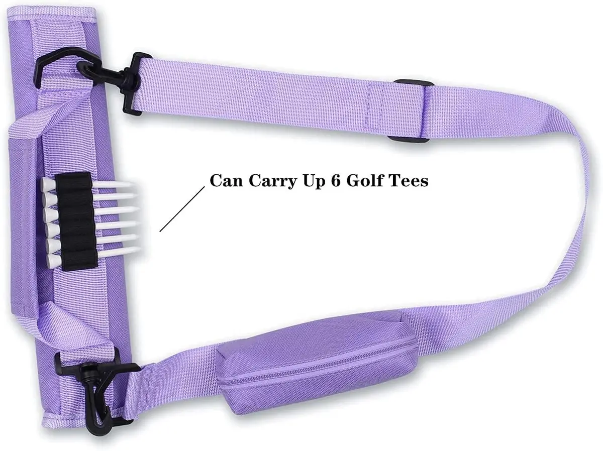 Scott Edward Lightweight Sunday Golf Bag with Stand & Adjustable Strap, 7 Dividers (Purple) - view 4