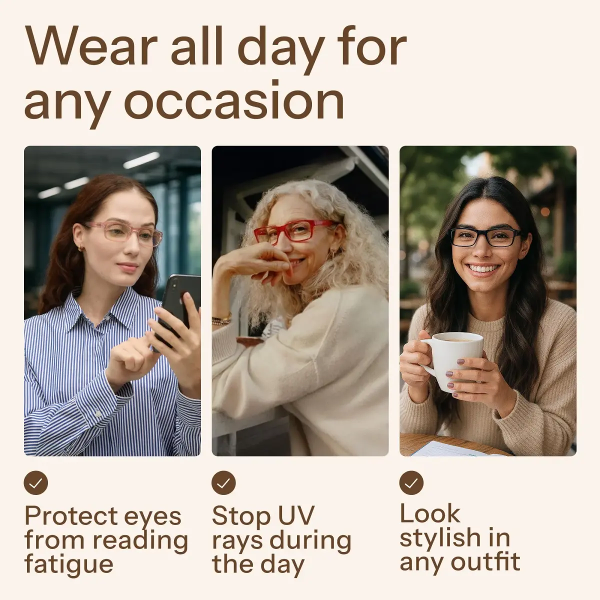 Gaoye Blue Light Blocking Reading Glasses with Spring Hinges, 5-Pack Mix Color 2.25 - view 6