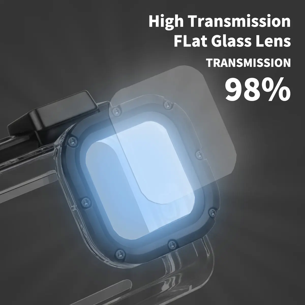YALLSAME Waterproof Case for GoPro Hero 13 12 11 10 9 Black | 196ft Depth, Polymer Material - view 4