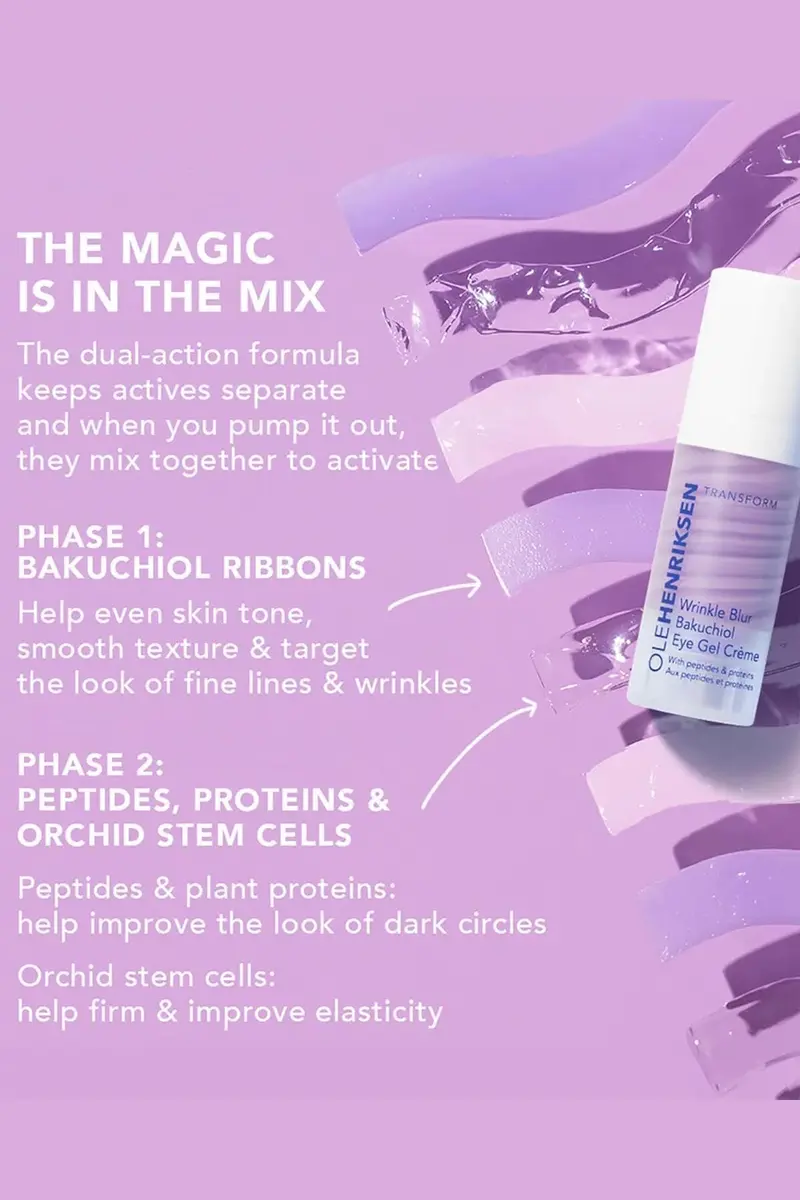 Ole Henriksen Wrinkle Blur Bakuchiol Eye Gel Creme 0.6 oz | Anti-Aging, Lines & Wrinkles - view 3
