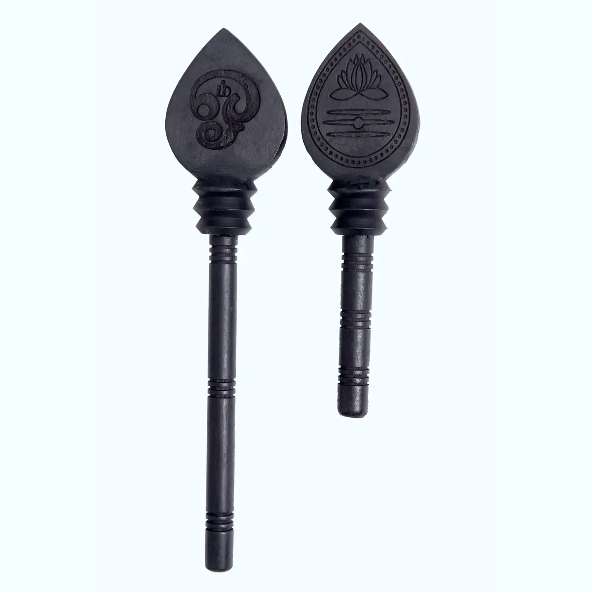 Anciently Karungali Vel Original 6 Inches Height | Natural Black Ebony Wood Statue - view 6