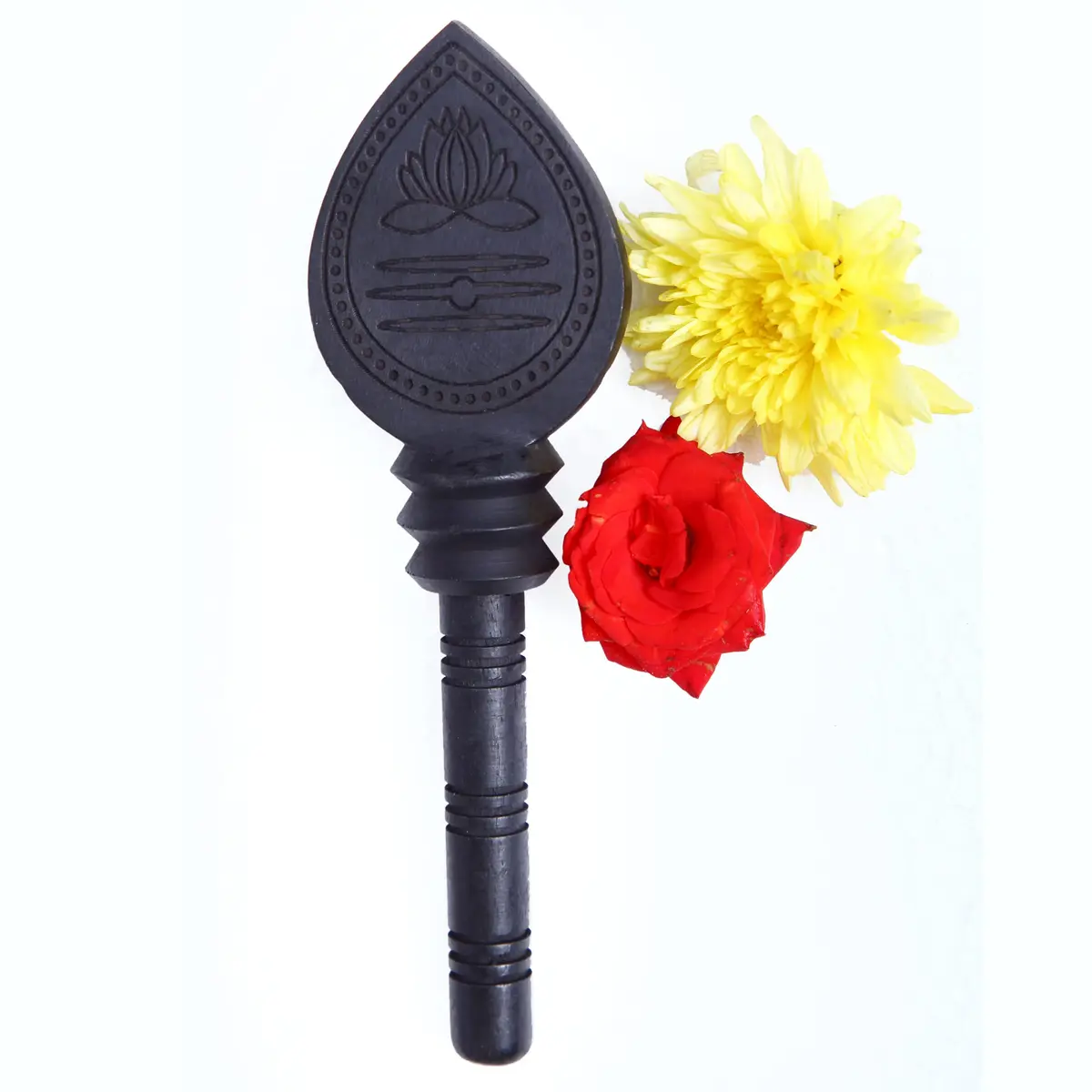 Anciently Karungali Vel Original 6 Inches Height | Natural Black Ebony Wood Statue - view 3
