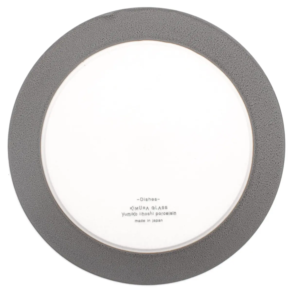 KIMURA GLASS Yumiko Iihoshi Porcelain 18cm Moss Gray Plate | Matte Japanese Dishware - view 5