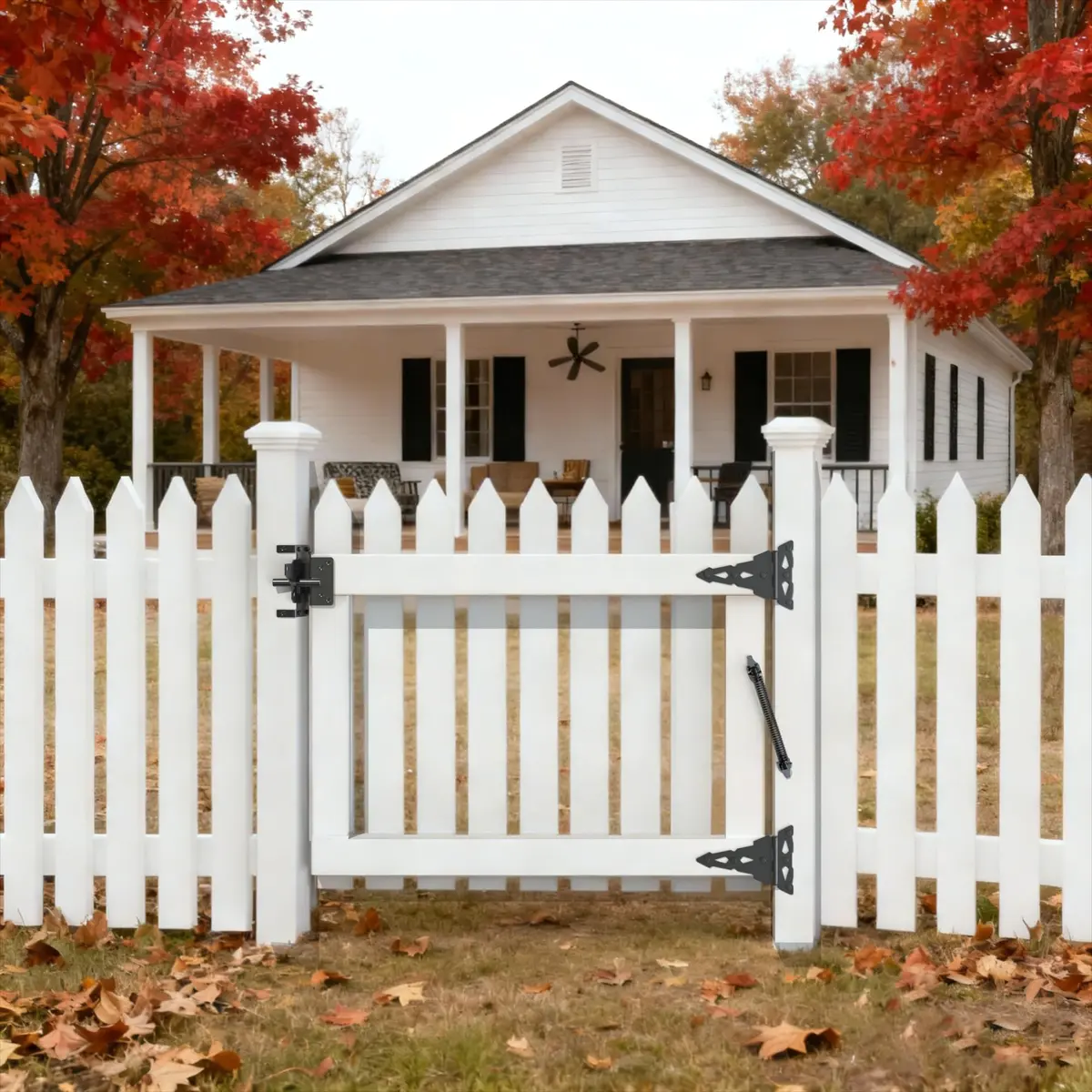 SKYSEN 14 Inch Black Self-Closing Fence Gate Spring | Heavy Duty Automatic Closure - view 6