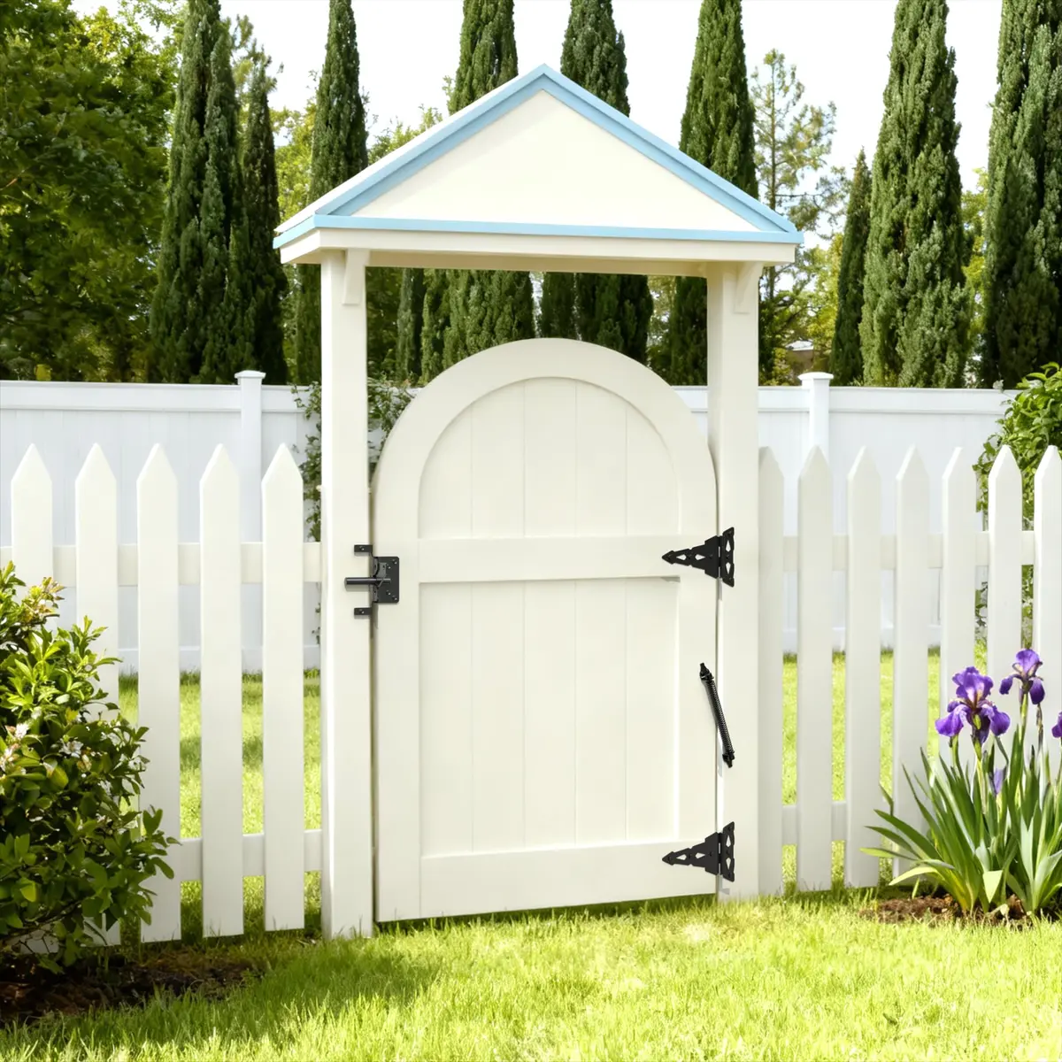 SKYSEN 14 Inch Black Self-Closing Fence Gate Spring | Heavy Duty Automatic Closure - view 2