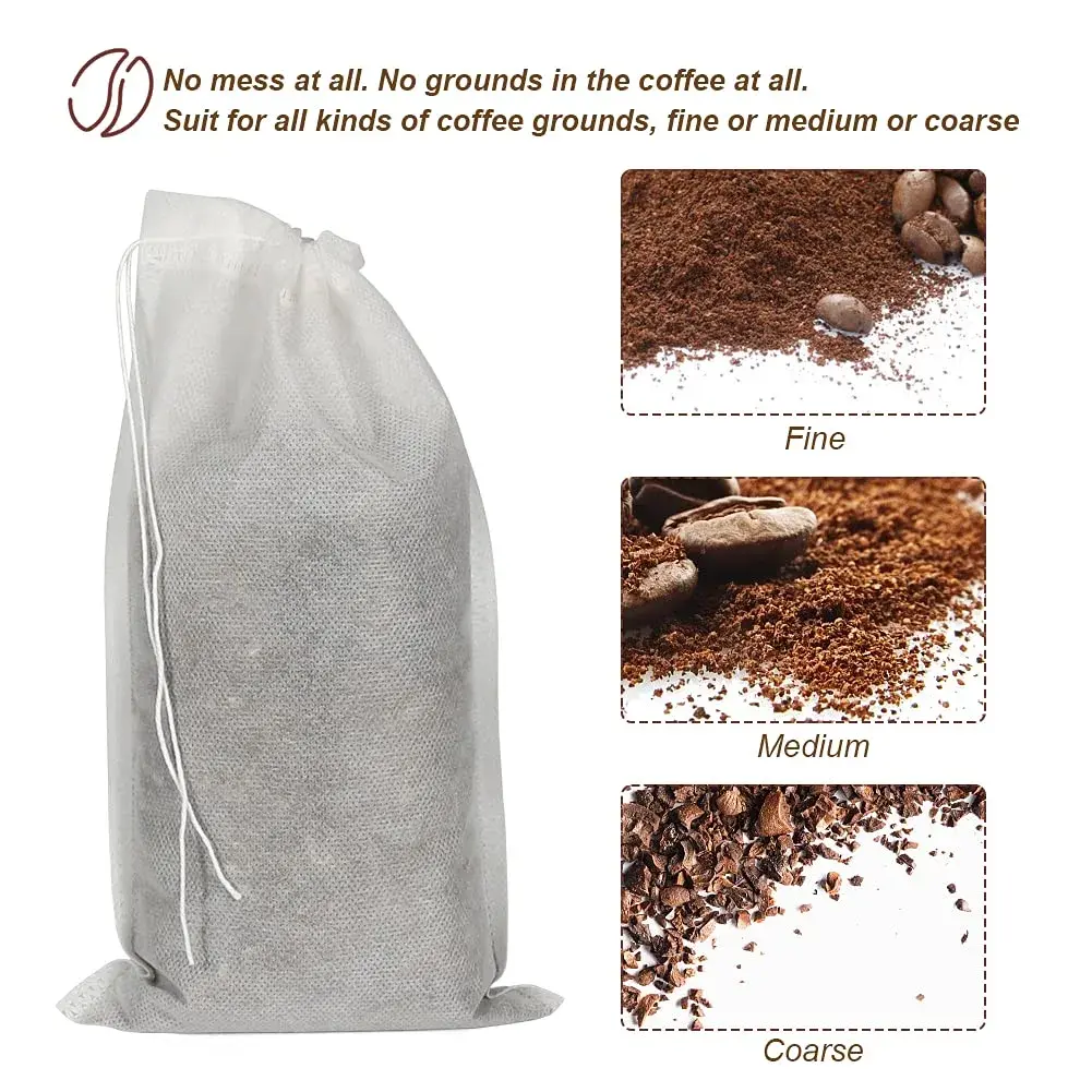 HRX Package Disposable Cold Brew Bags 6x10 inch (50 Count) | Fine Mesh for Smooth Coffee & Tea - view 4