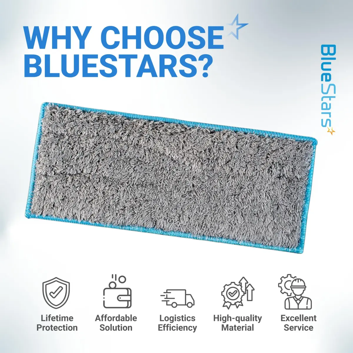 BlueStars Washable Wet Mopping Pads for iRobot Braava Jet m6 (4-Pack) | Microfiber Deep Clean Mop Pads - view 8