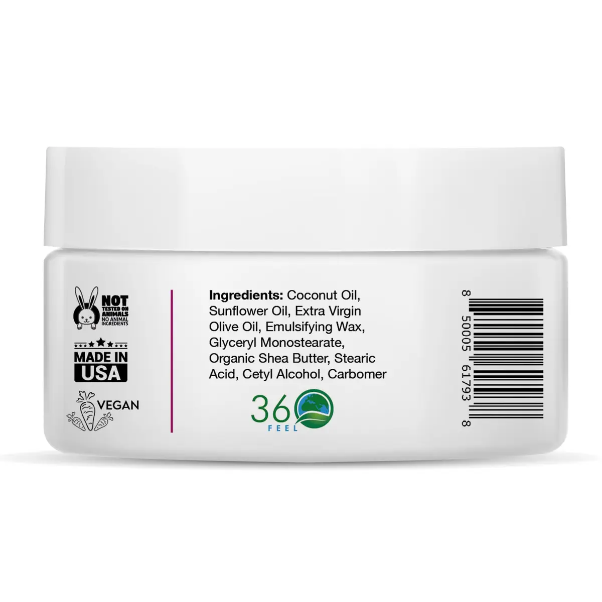 360Feel Cherry Vanilla Aroma Body Lotion 4 Fl Oz | Hydrates with Coconut & Olive Oil, Plant-Based, Non-Greasy, Sensitive Skin, All Day Use - view 2