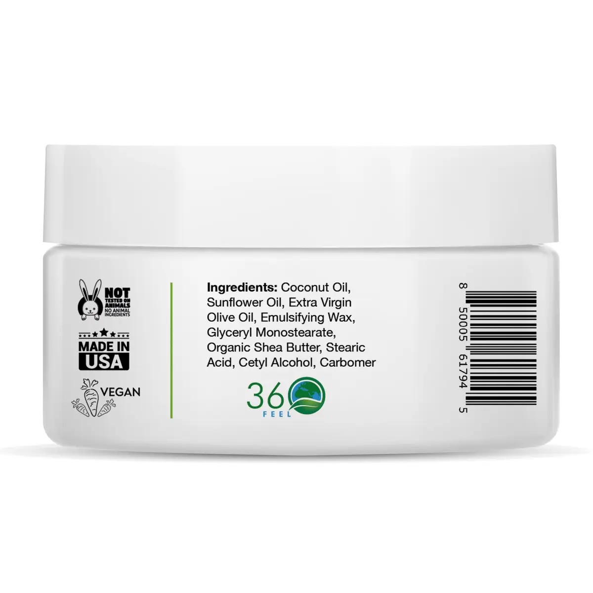 360Feel Aloe Body Lotion 4 Fl Oz | Hydrates with Coconut & Olive Oil, Non-Greasy, Sensitive Skin, All Day Use - view 2