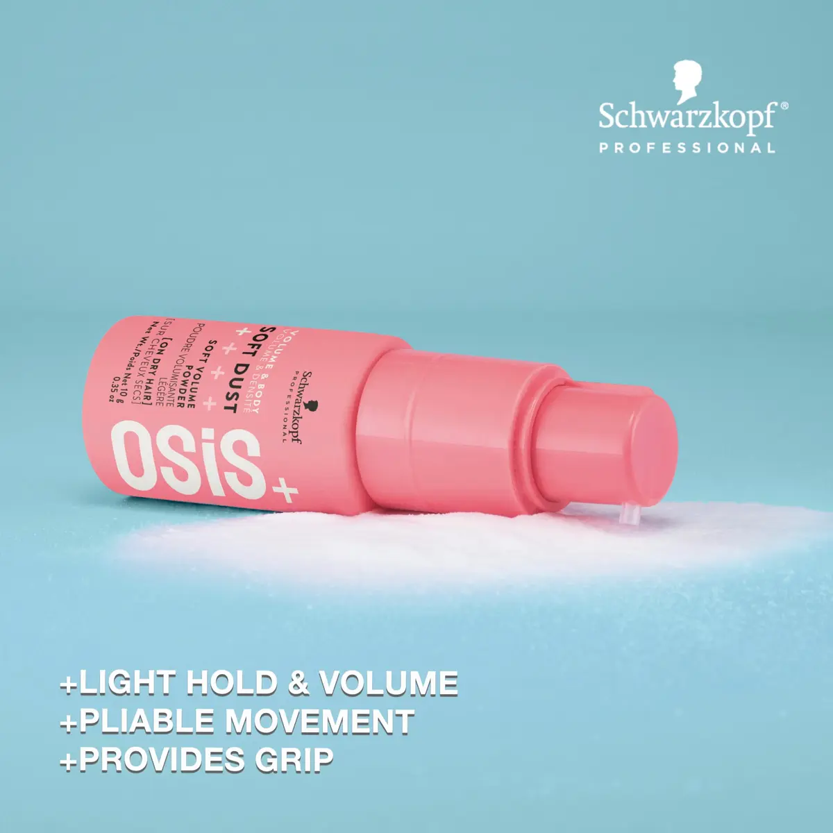 OSiS+ Soft Dust Volume Powder – Root Lift Dry Texture Spray 0.35 oz | Lightweight Volumizing & Texturizing Powder for Fine to Medium Hair - view 2