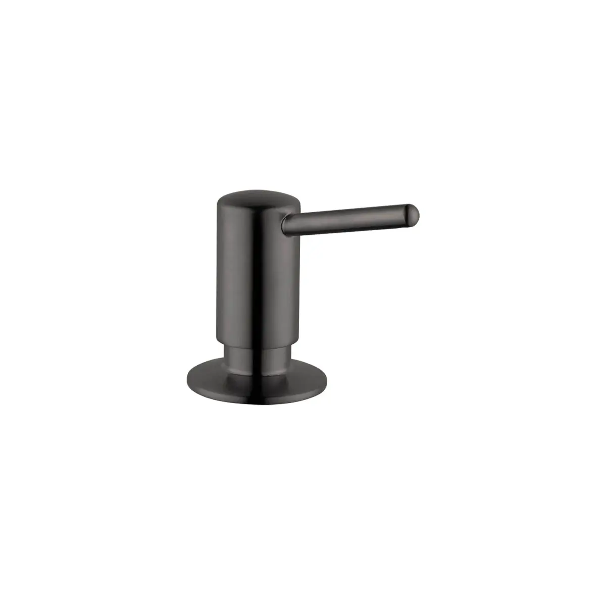 hansgrohe Brushed Black Chrome Pump Dispenser 156ml (5.5 Fl Oz) | Contemporary Modern Kitchen Sink Accessory - main product image