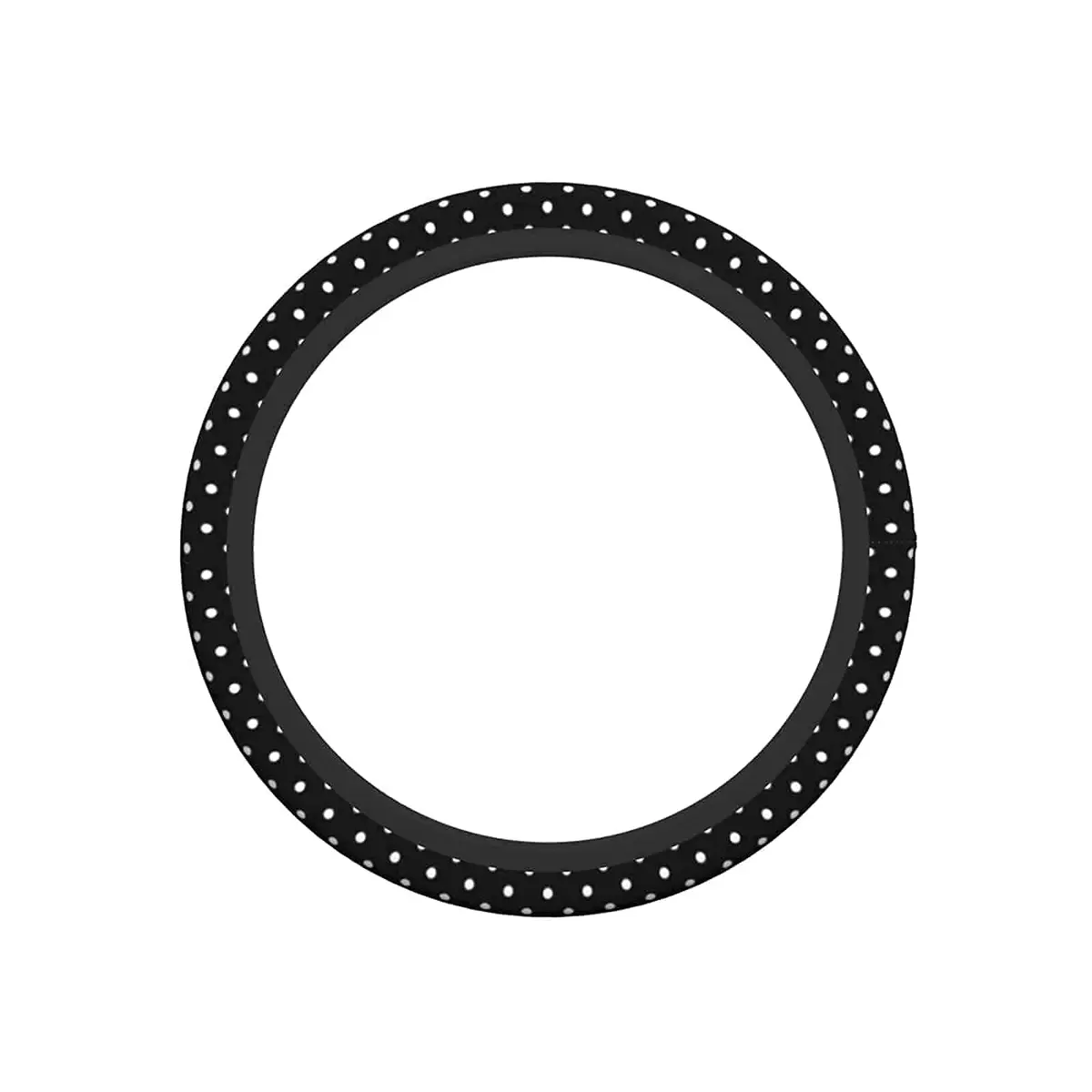 KUOAICY Black and White Polka Dot Steering Wheel Cover | Non Slip Neoprene 15 inch | Universal Fit for Women Men - view 8
