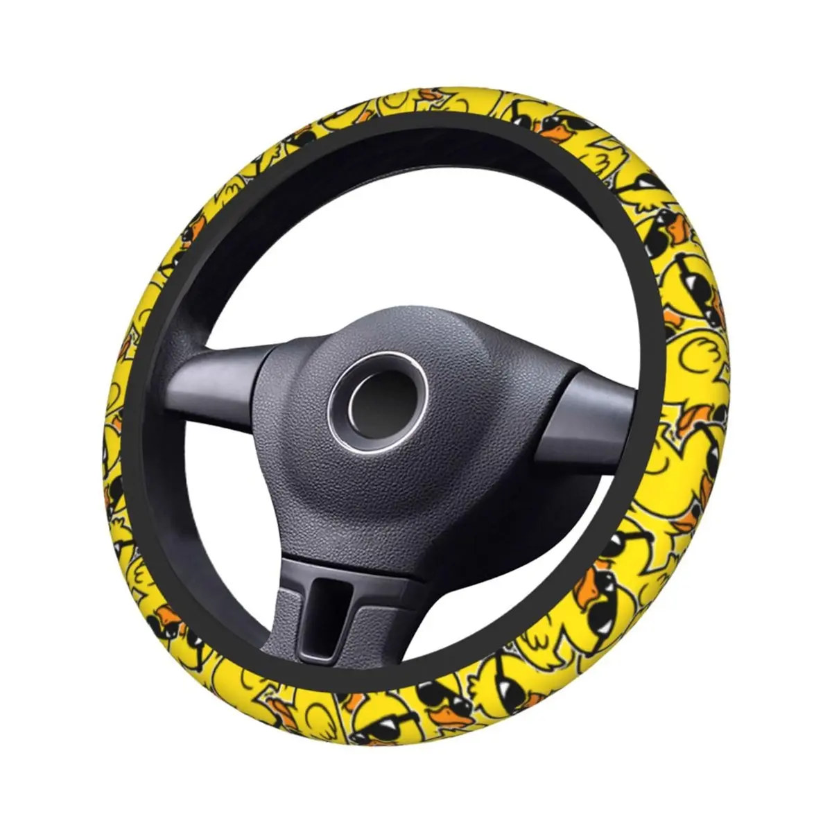 KUOAICY Duck Print Steering Wheel Cover 15 Inch | Breathable Neoprene Car Accessory - view 4