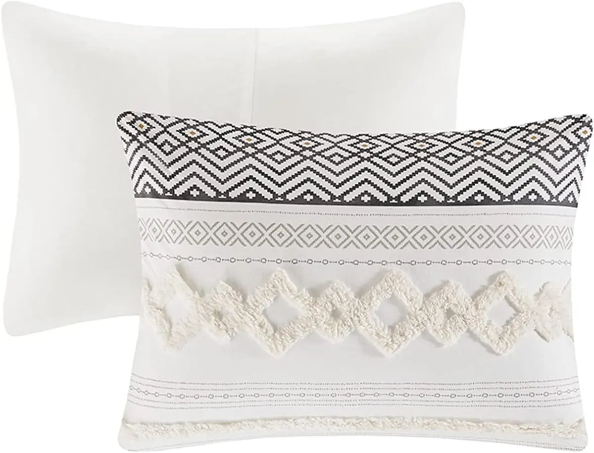 Hyde Lane King Size Comforter Set, Boho Tufted Ivory | All-Season Cotton & Down-Alternative - view 7