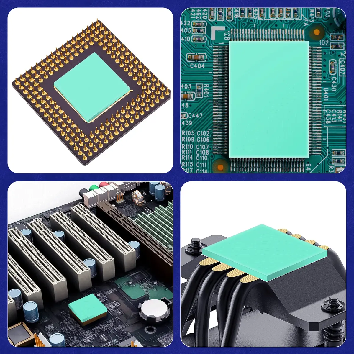 SYY Silicone Thermal Pad 80x40x1.5mm | High Conductivity, Easy Cut, Durable for CPU GPU SSD - view 5