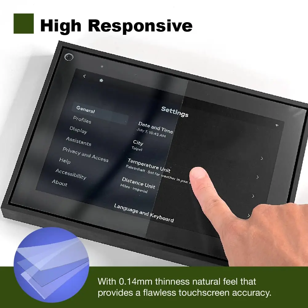 Green Onions Supply 8" Screen Protector 2 Pack | Anti Glare Matte AG2 - view 5