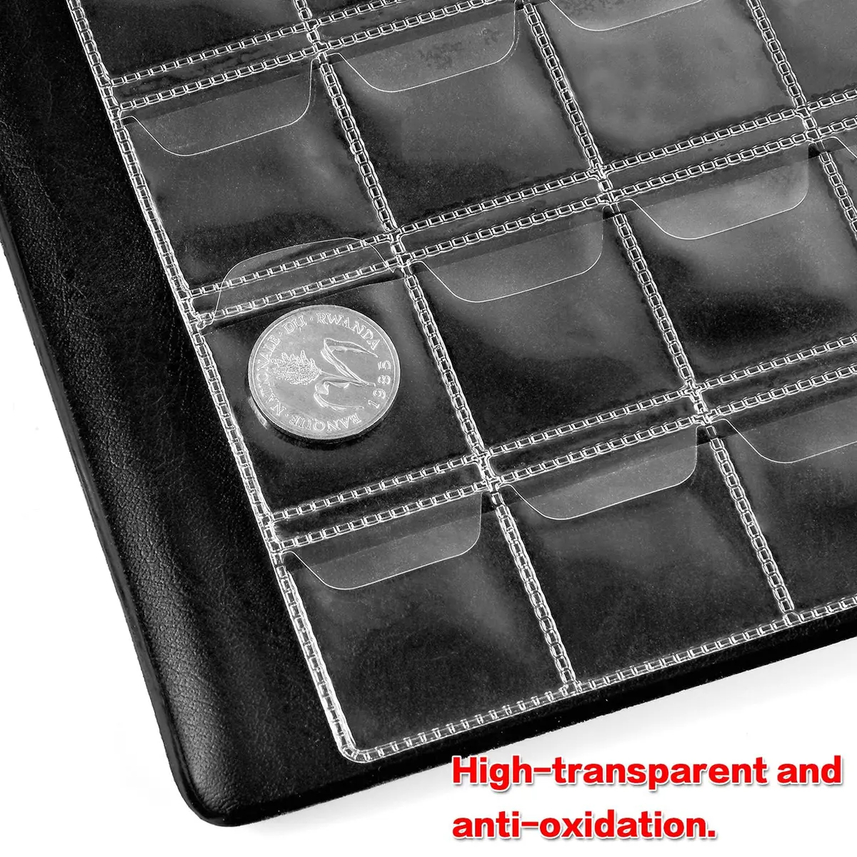 GWCASE Coin Collection Book Holder Albums for Collectors, 312 Pockets | Classic Black Display Album - view 6