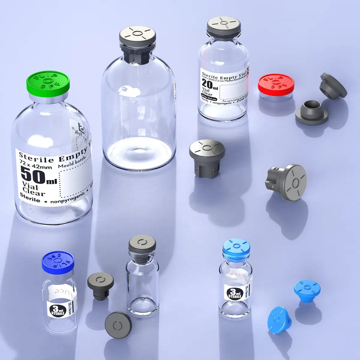 Biomed Solutions 13mm Self Healing Injection Ports Vials Rubber Stoppers 100pcs | Reusable Mason Jar & Bottle Seal - view 4