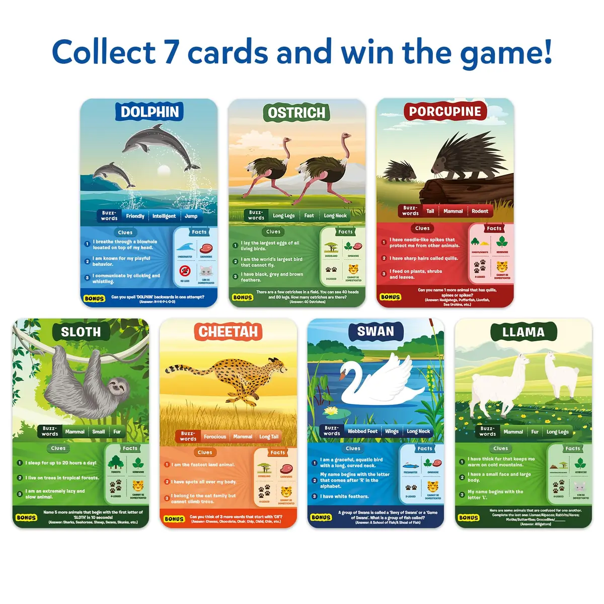 Skillmatics Guess in 10 Animals Megapack Trivia Card Game | Educational Board Game for Kids Ages 6+ - view 5