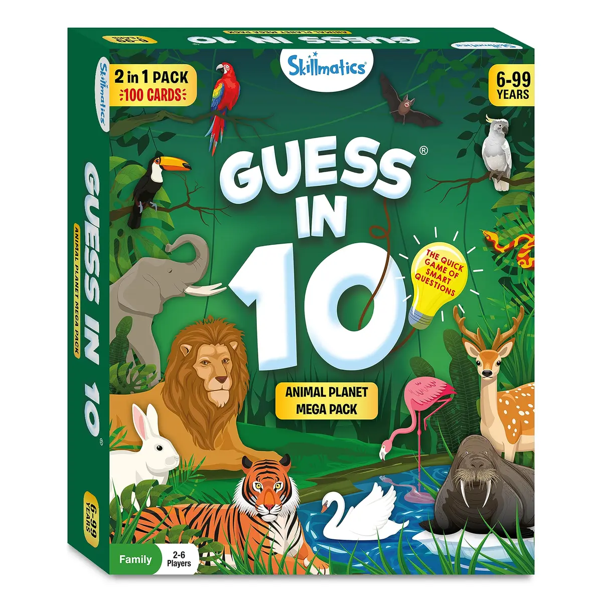 Skillmatics Guess in 10 Animals Megapack Trivia Card Game | Educational Board Game for Kids Ages 6+ - view 9
