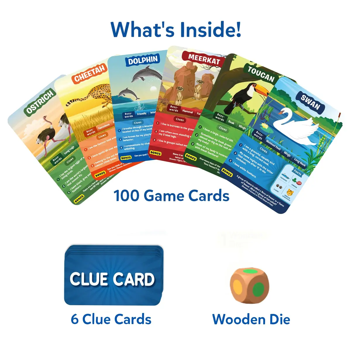 Skillmatics Guess in 10 Animals Megapack Trivia Card Game | Educational Board Game for Kids Ages 6+ - view 2