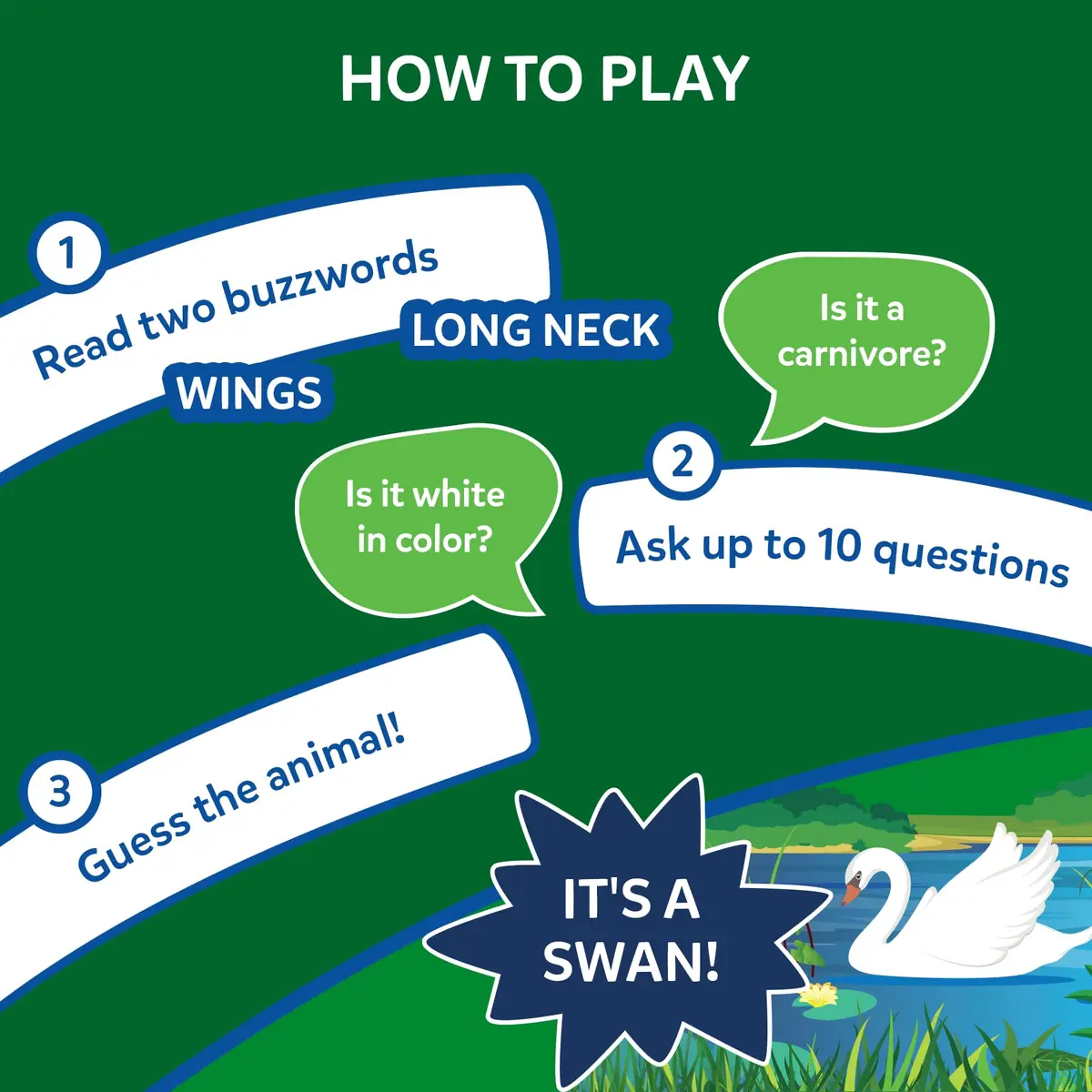 Skillmatics Guess in 10 Animals Megapack Trivia Card Game | Educational Board Game for Kids Ages 6+ - view 3