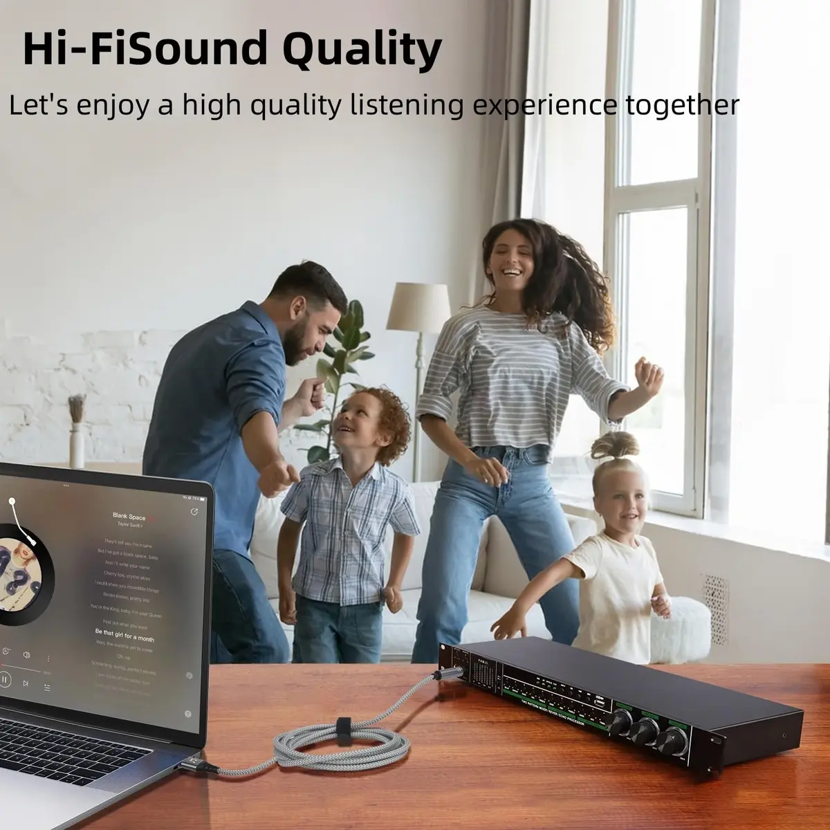 NCGGY USB to 6.35mm 1/4 inch TRS Audio Stereo Cable 6.6FT | Supports Listening, Not Recording - view 3