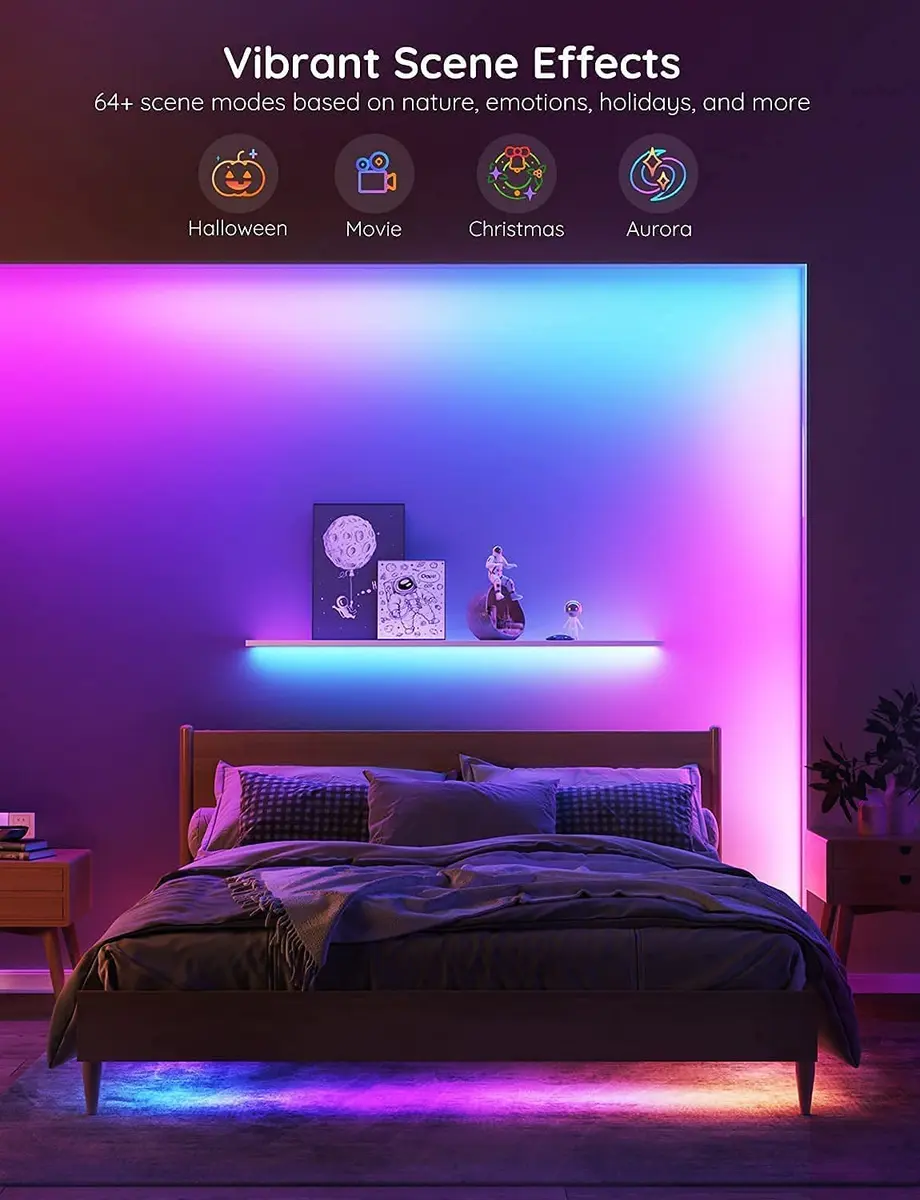 Govee RGBIC LED Strip Lights 20m (65.6ft) | Voice Control, Music Sync, DIY Modes - view 6