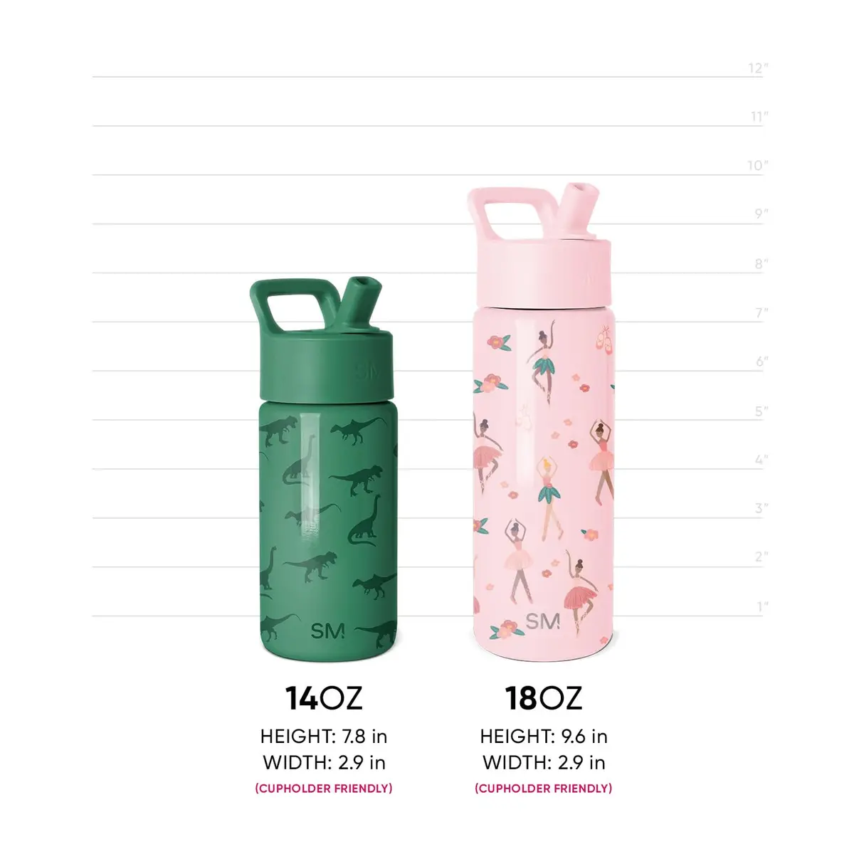 Simple Modern TMNT Kids Water Bottle & Toddler Cup 18oz | Spill Proof, Insulated Stainless Steel, BPA-Free - view 7
