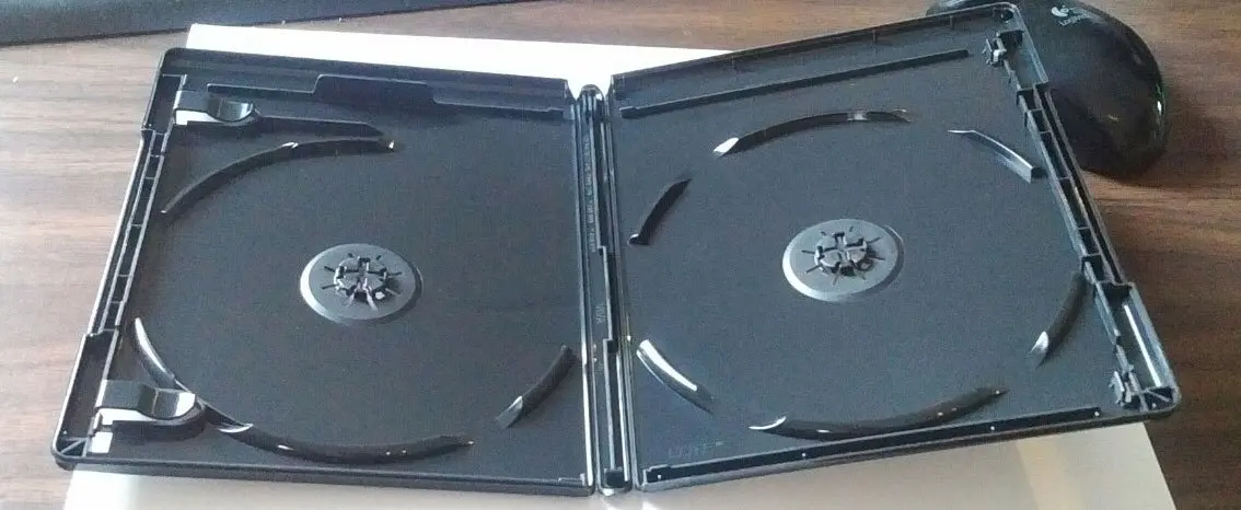 Viva Elite Black DVD & Blu-ray Replacement Case | 2 Discs, 4K UltraHD, Durable Plastic (172x135x12.5mm) - view 2