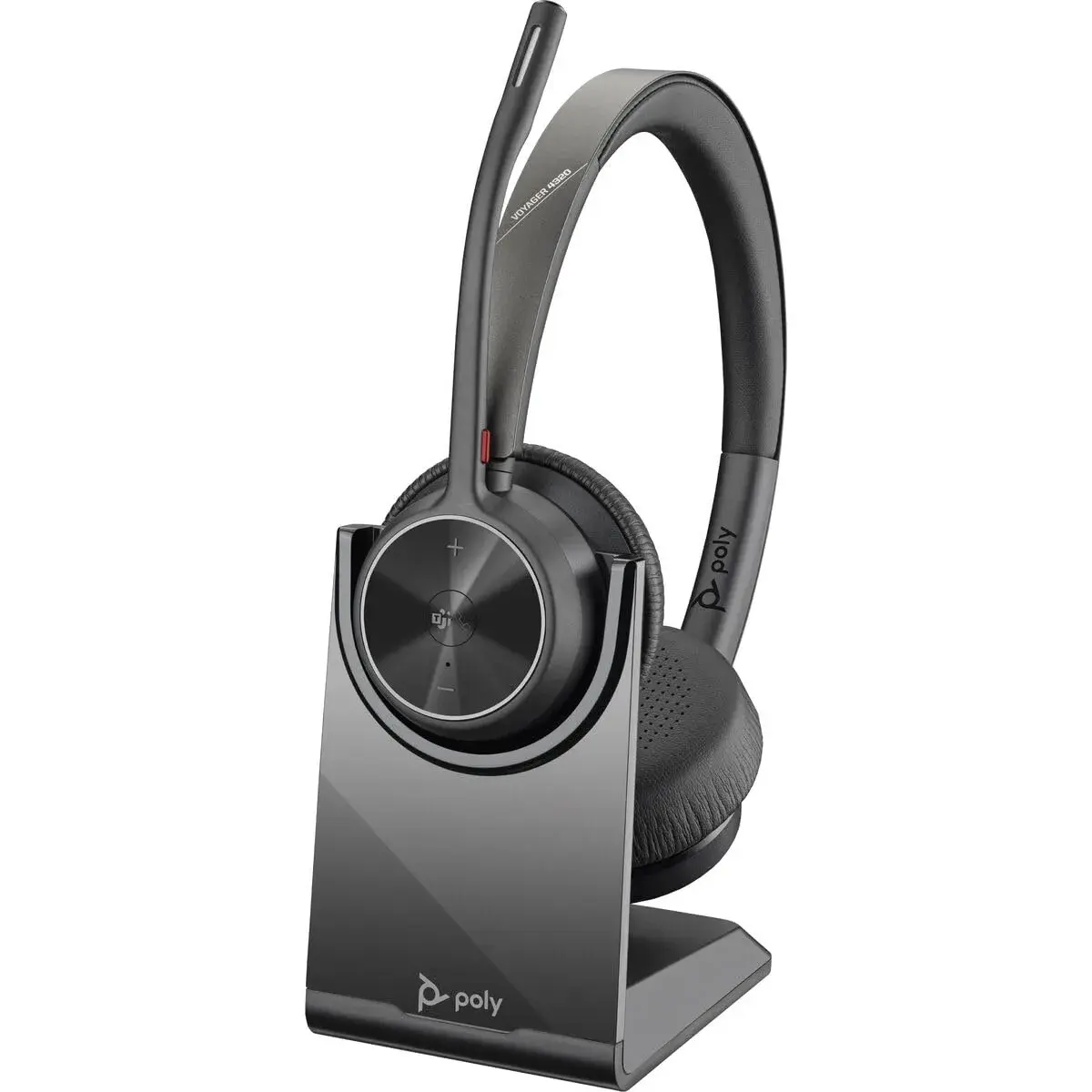 Poly Voyager 4320 UC Wireless Headset with Boom Mic | 24-Hour Talk Time, Bluetooth 5.2, USB-A Adapter - main product image