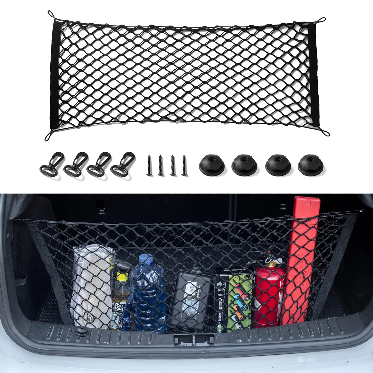 Amiss Cargo Net 35.4x15.8 Inch | Stretchable Exterior Accessories for SUVs, Cars & Trucks - view 2