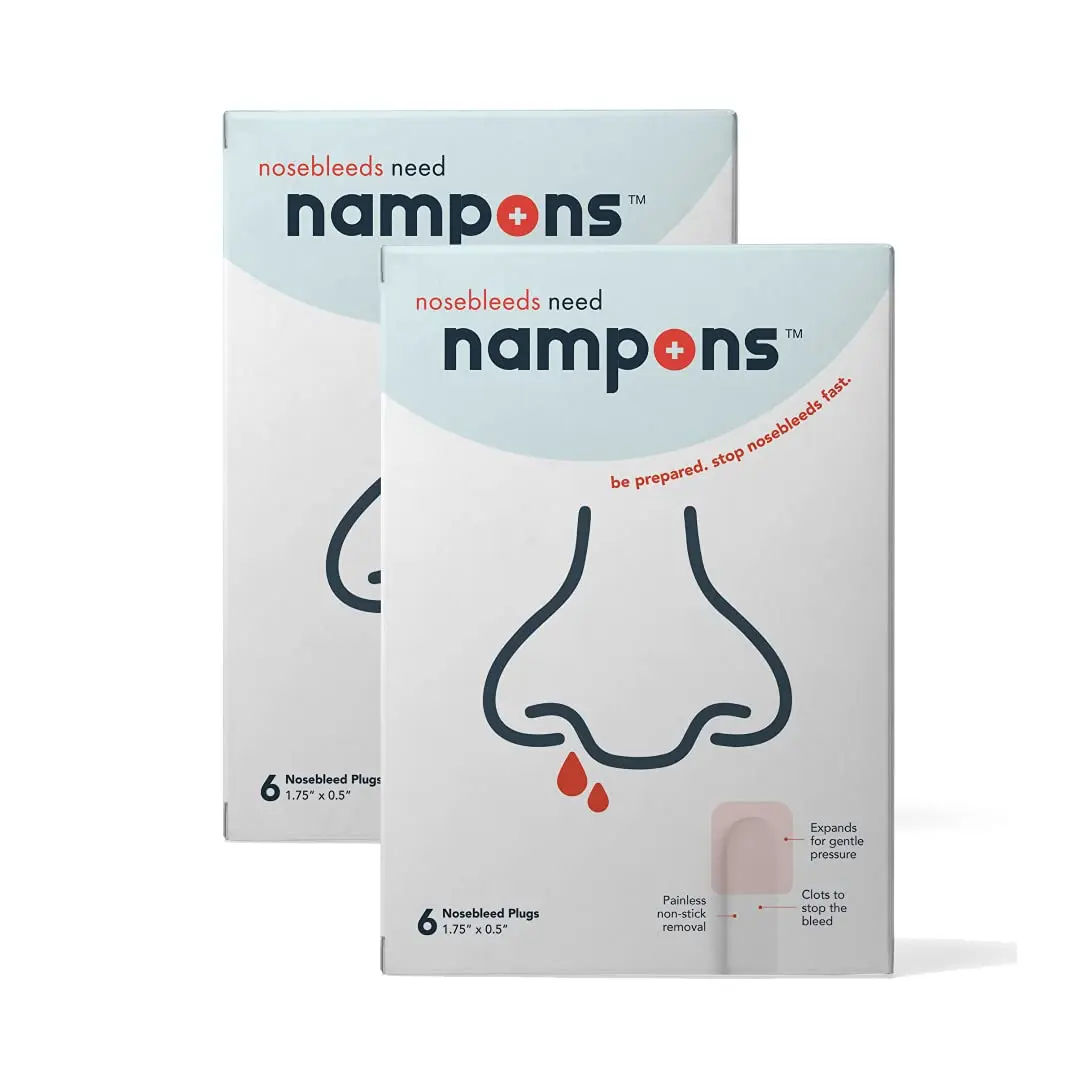 Nampons Nosebleed Stoppers 12 Strips | Fast Clotting, Portable, Trusted by Doctors - main product image