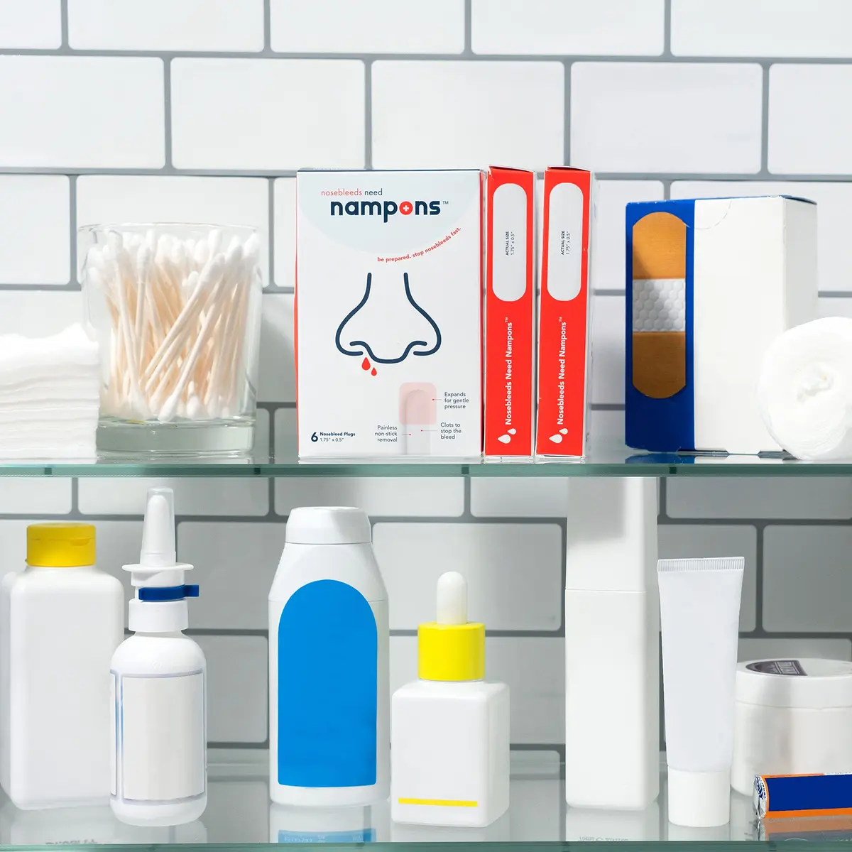 Nampons Nosebleed Stoppers 12 Strips | Fast Clotting, Portable, Trusted by Doctors - view 4