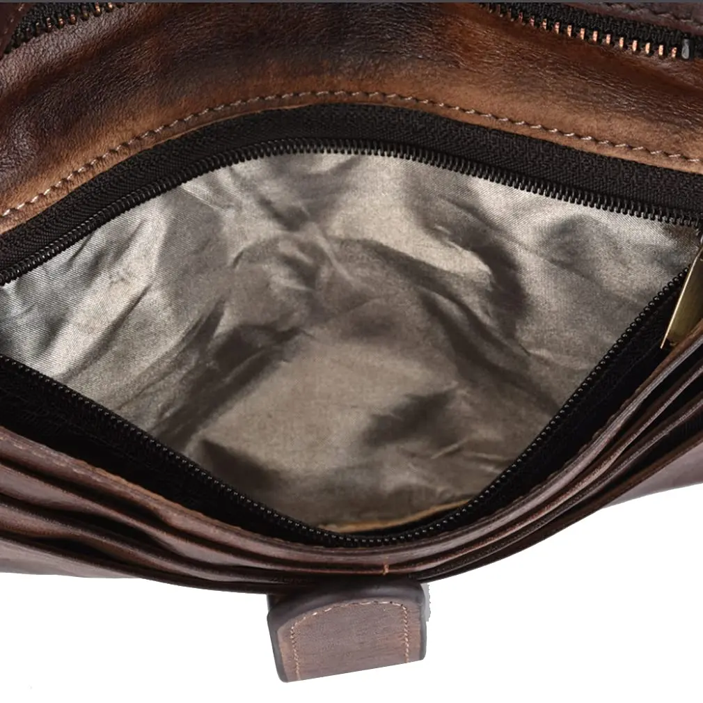 Hebetag Genuine Leather Long Wallet Clutch Purse with 18 Card Slots & Wrist Strap | Brown - view 6
