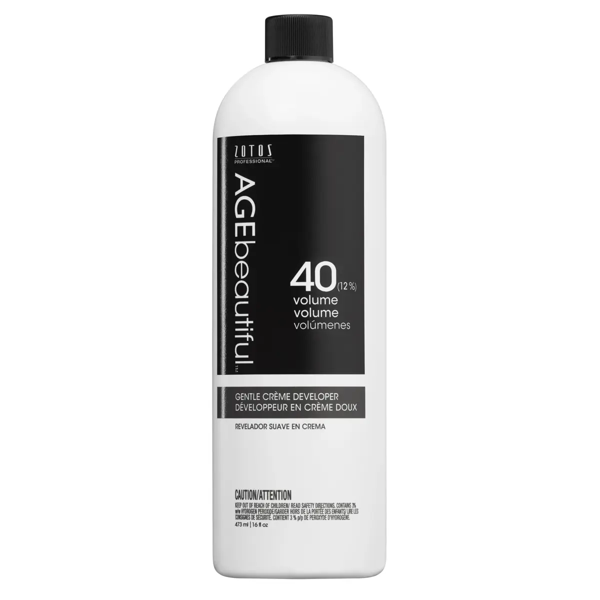 AgeBeautiful 40 Volume Hair Developer Cream 16 Fl Oz | Gentle Formula for Long-Lasting Color - main product image