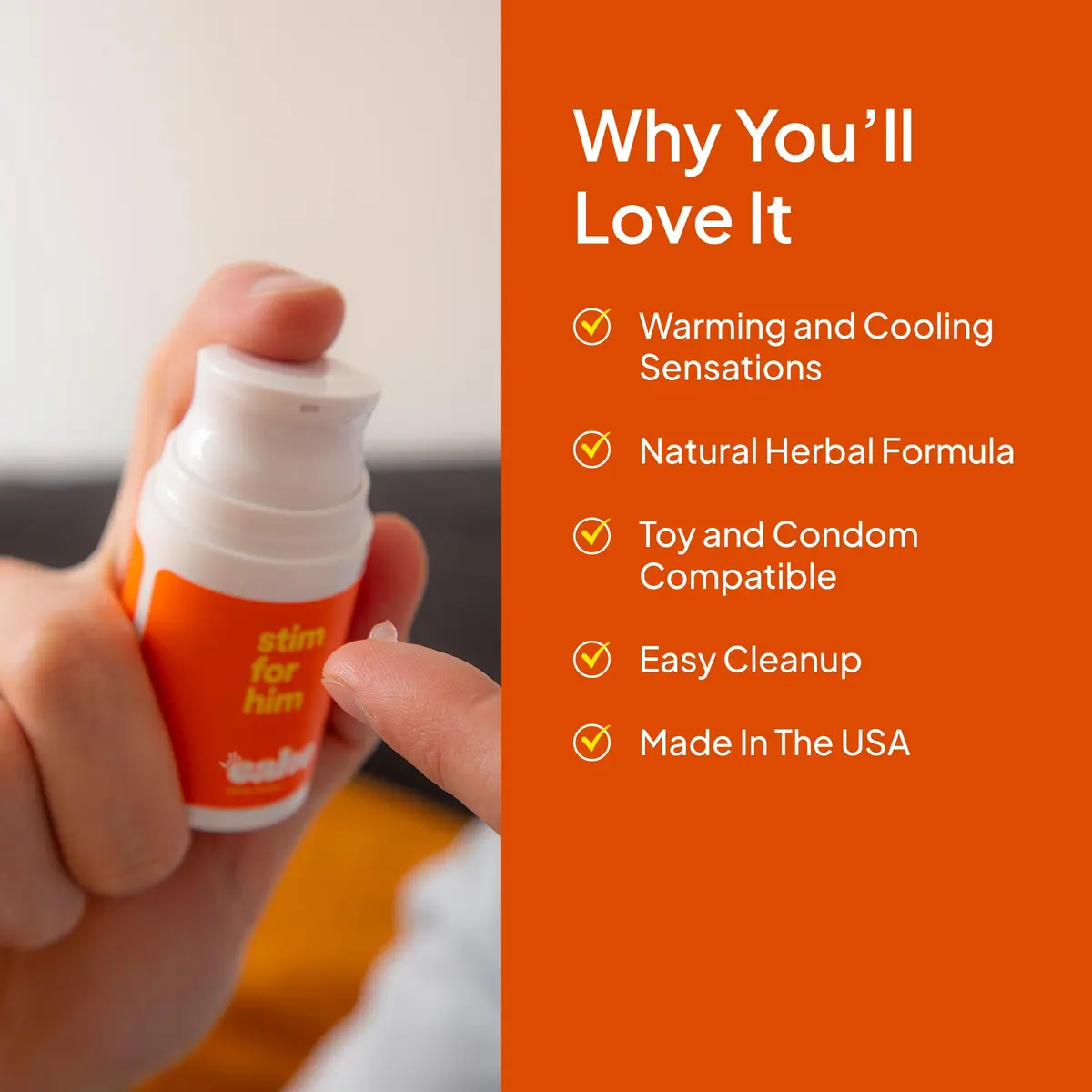 cake Stim for Him 0.5 Fl Oz | Tingling Arousal Serum for Men, Made in USA - view 4