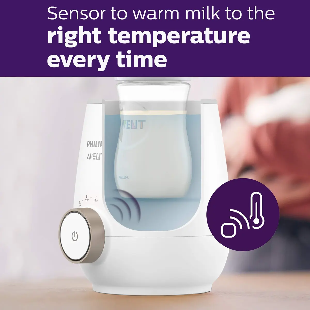 Philips Avent Warming Bundle with Anti-Colic Baby Bottle 4oz | Fast, Safe Milk Warming for Newborns - view 3