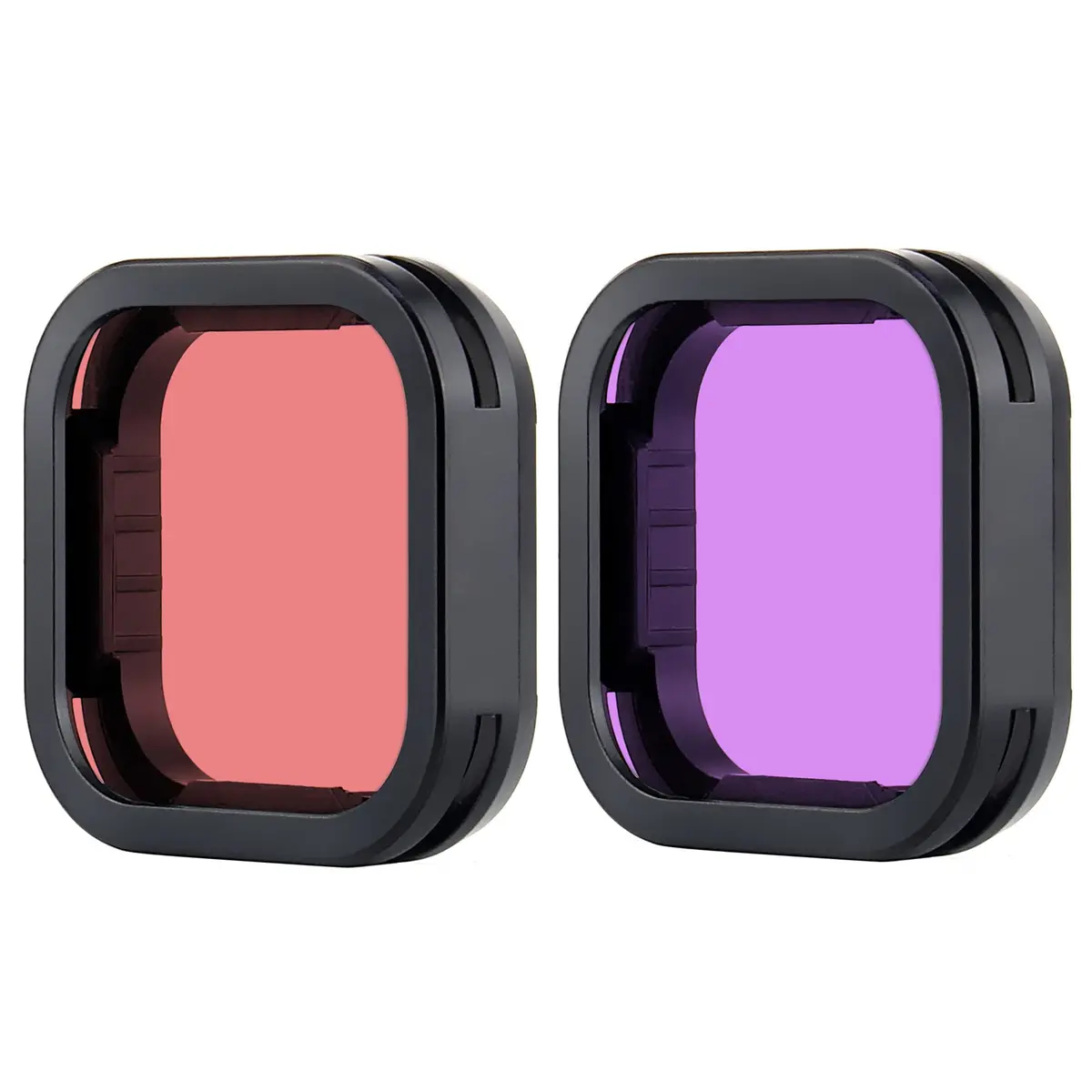 YALLSAME 2-Pack Snorkel Lens Filter Set for GoPro Hero 12 11 10 9 Black | Underwater Color Correction Filters - main product image